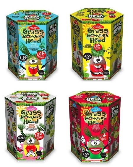 Набір креативної творчості "GRASS MONSTERS HEAD" укр