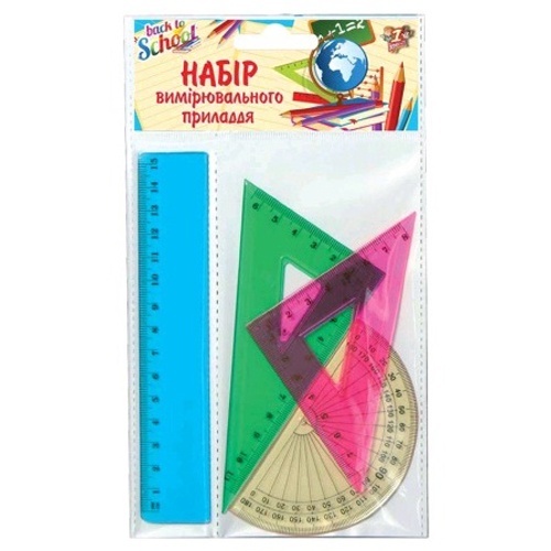 Набір лінійок (4 предм.), лінійка 15 см