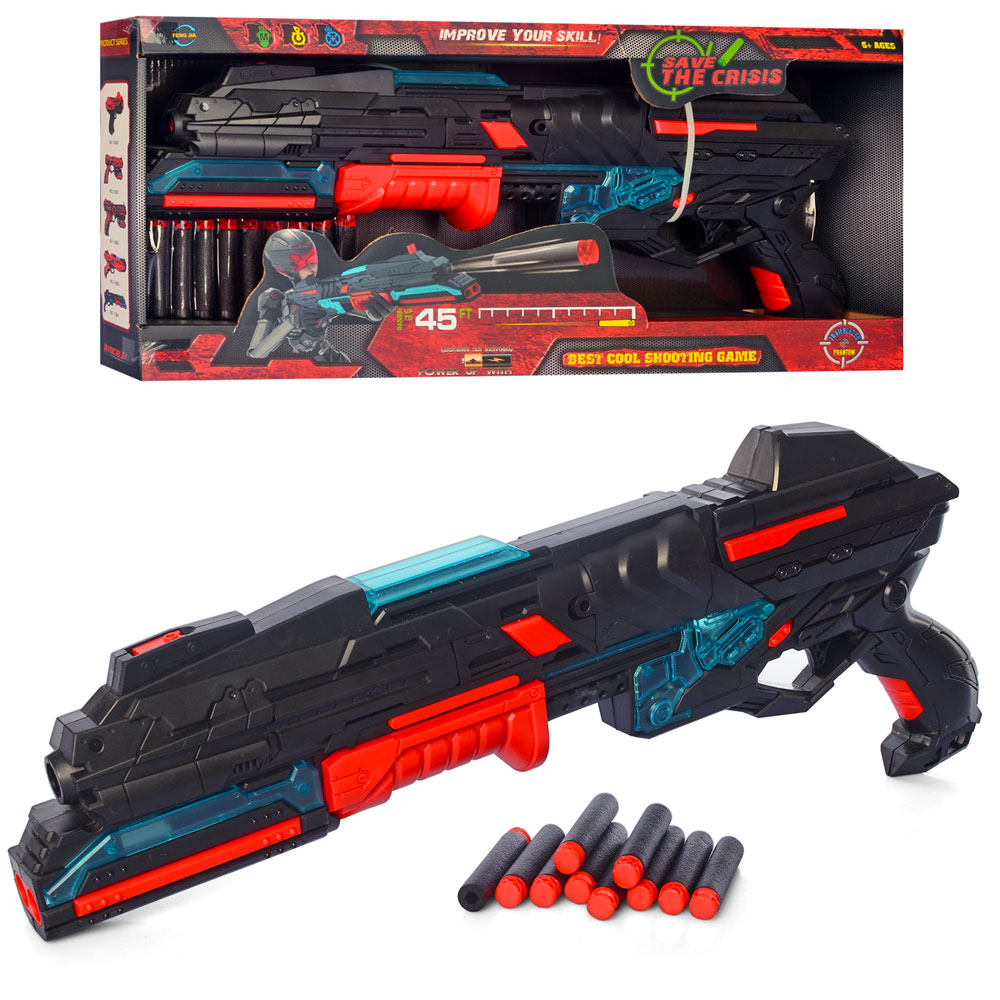 Автомат FJ831 м'які кулі, світло, бат., кор., 51-23,5-7,5 см.