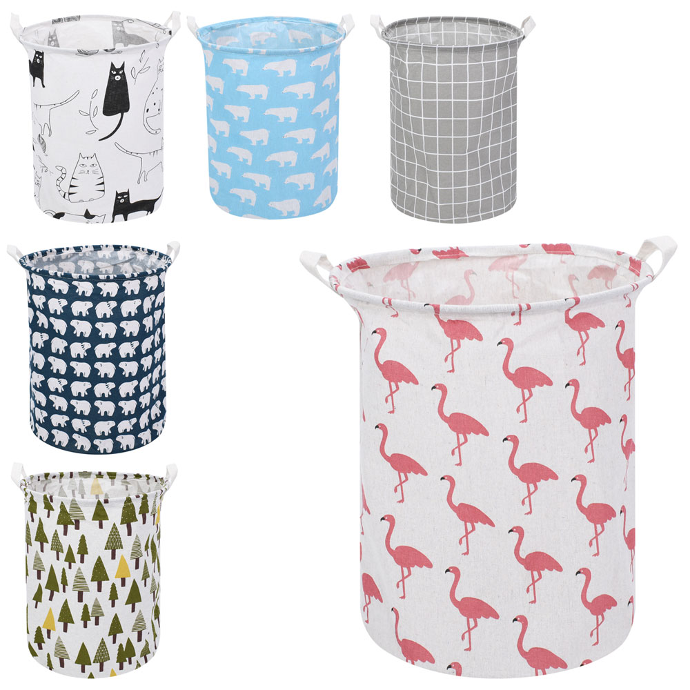 Кошик для іграшок MR 0610 діам. 35см., висота 42см., 2 короткі ручки, 6 видів, кул., 50-19-5 см.