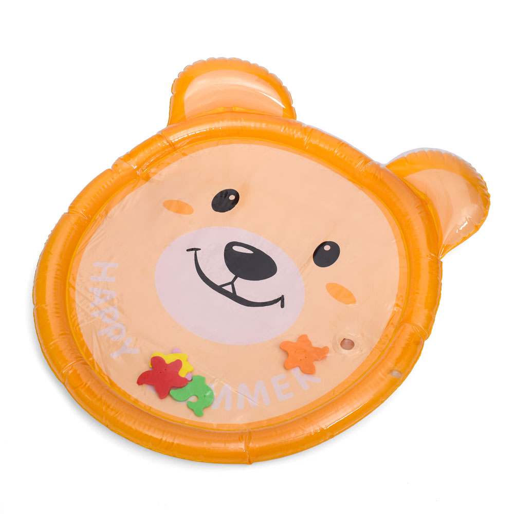 Килимок для немовляти WM-14 ведмедик, надувний килимок, водяний килимок, 70-61см, у пакеті,16-17-2см