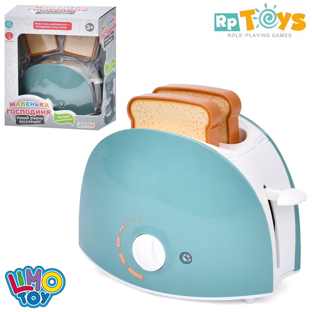 Тостер YH129-5G муз., світло, бат., кор., 17-20-9,5 см.