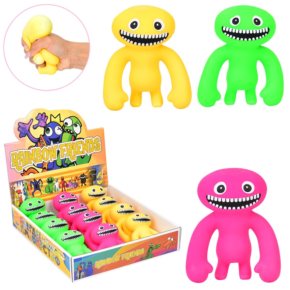 Фігурка FG240428007Q монстр, антистрес, тягнеться, кул., 12 шт. (3 кольори) в диспл., 28-6-30,5 см.