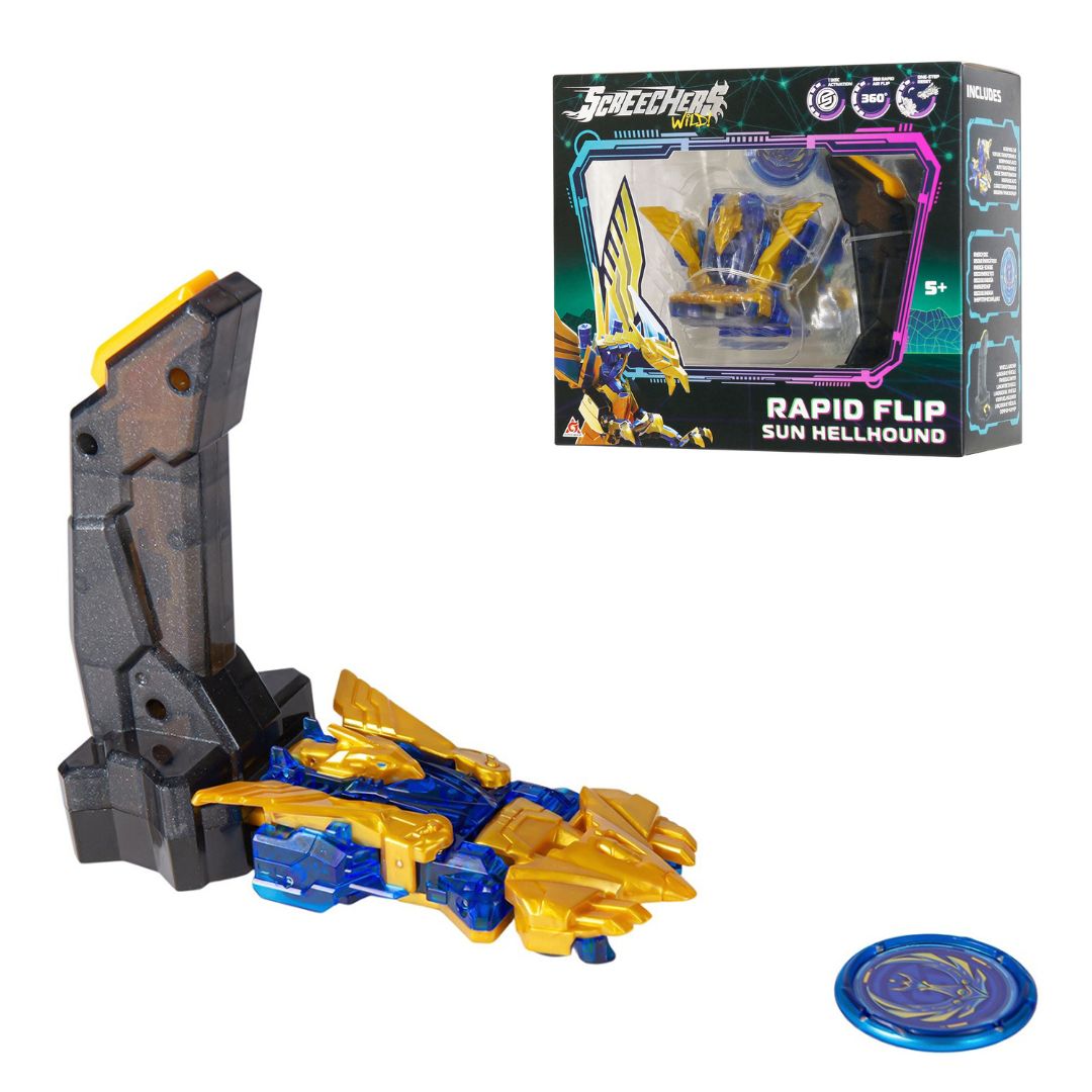 Ігровий набір SCREECHERS WILD! S5 L0.5 – САН ХЕЛХАУНД (запускач, машинка-трансформер)