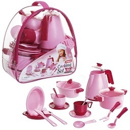 Набір посуду “Cooking Set” (39 pcs) рожева кульок