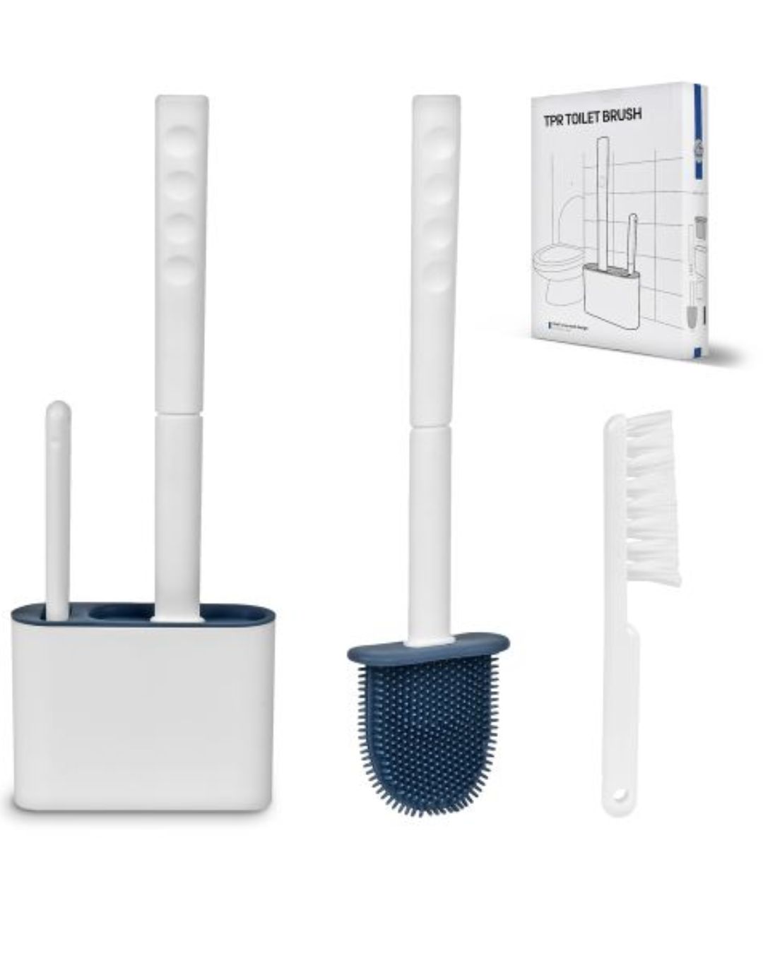 Туалетний йорж з щіткою на підставці 2пр/наб 13*4.5*36см., R32385