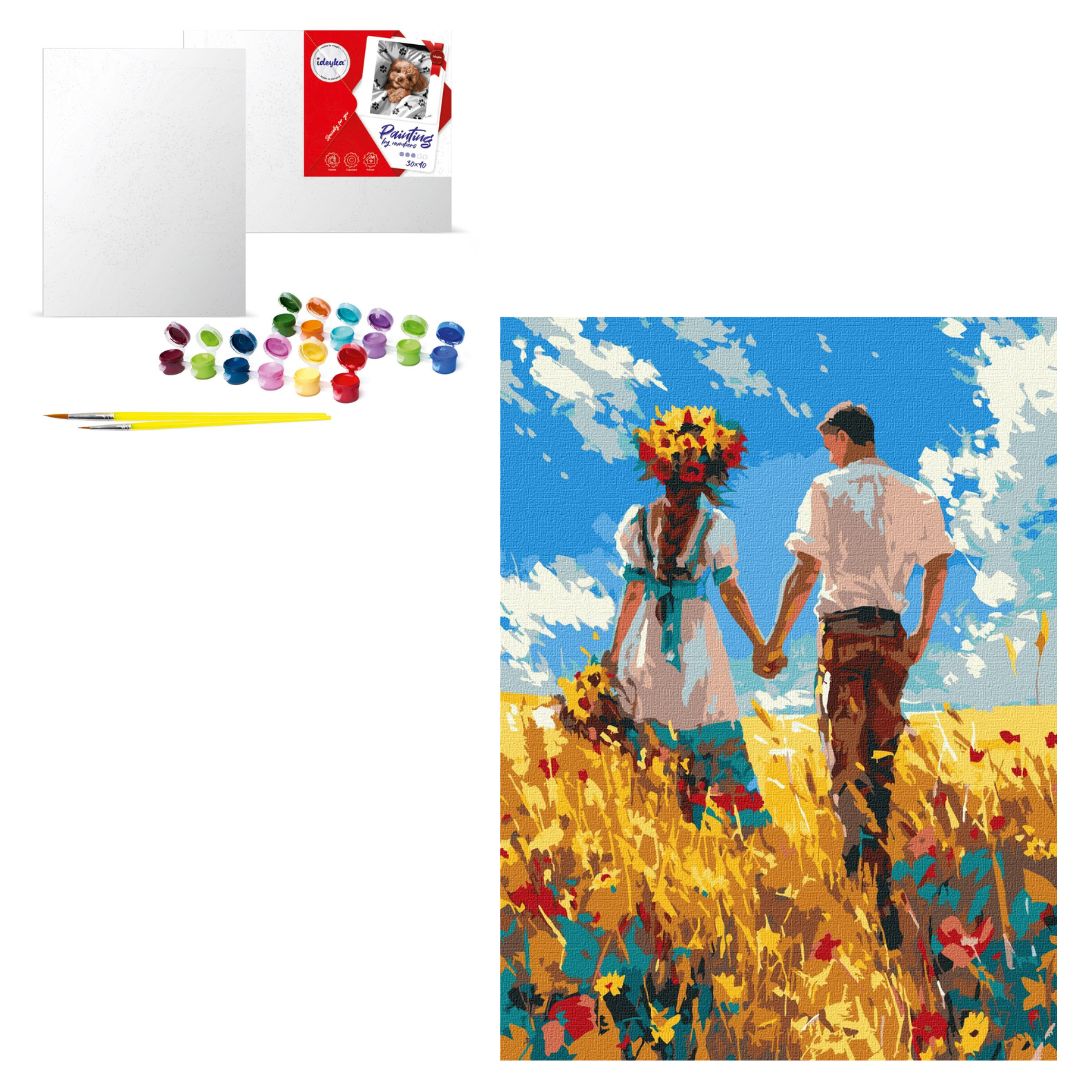 Набір для розпису по номерах "Прогулянка закоханих" 30х40см