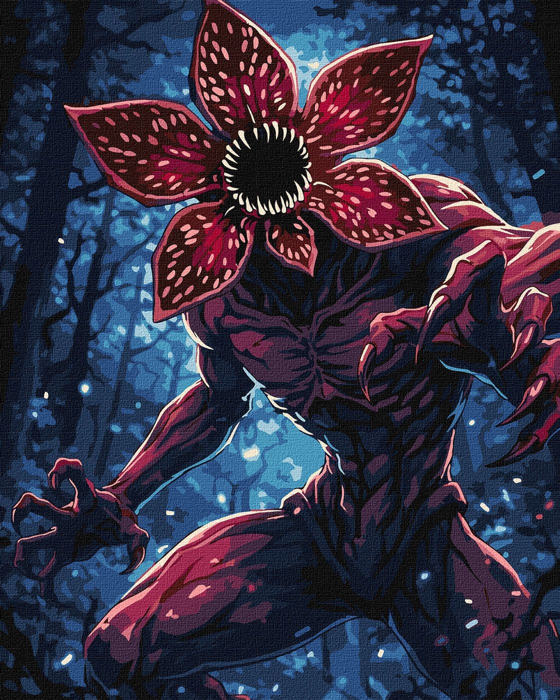 Картина за номерами "Монстр з фарбами металік extra" 40х50см