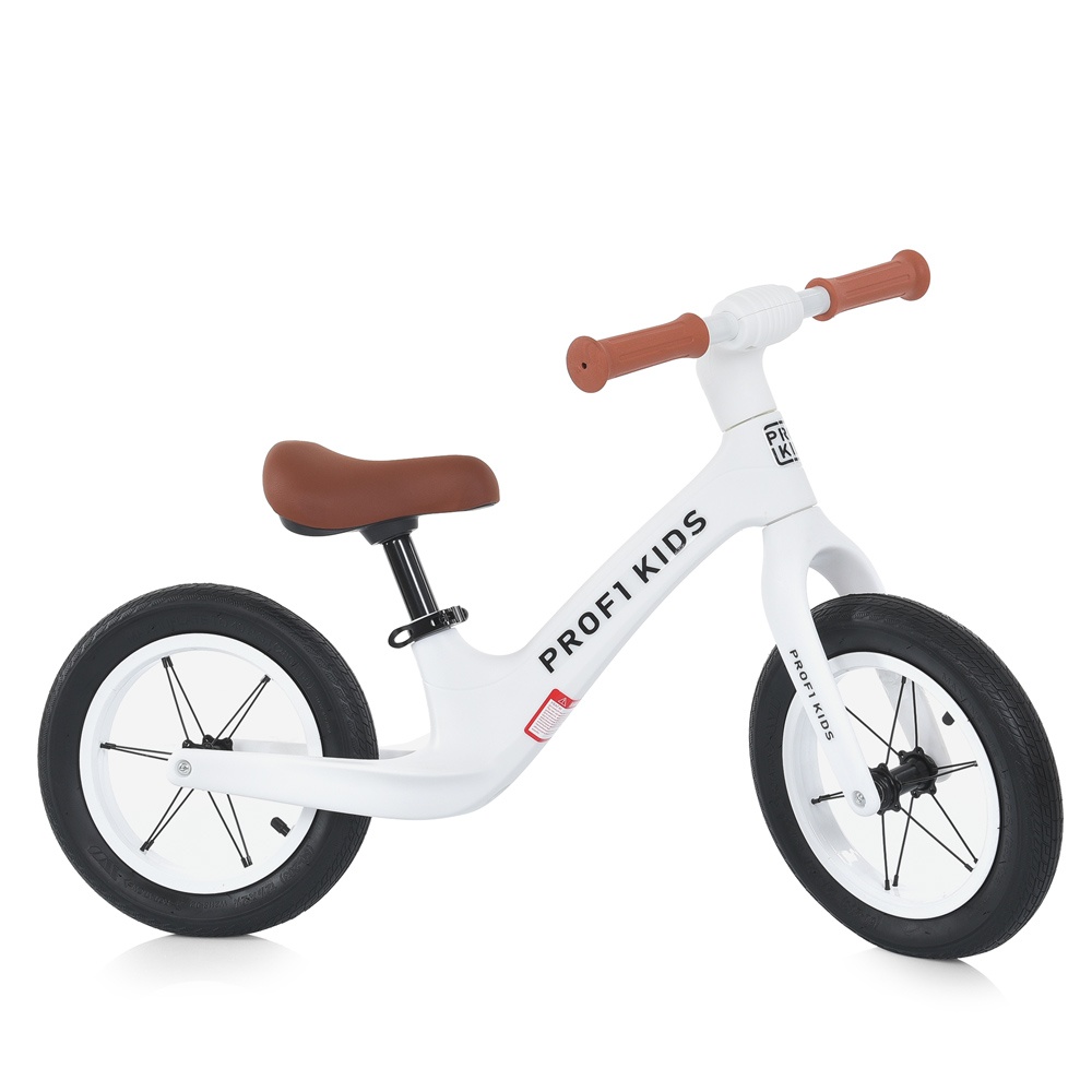 Біговел дитячий PROFI KIDS 12 д.MBB 1011-1 2кол.гума,нейлон.рама,вилка,кермо,алюм.обід,ексцен.,білий