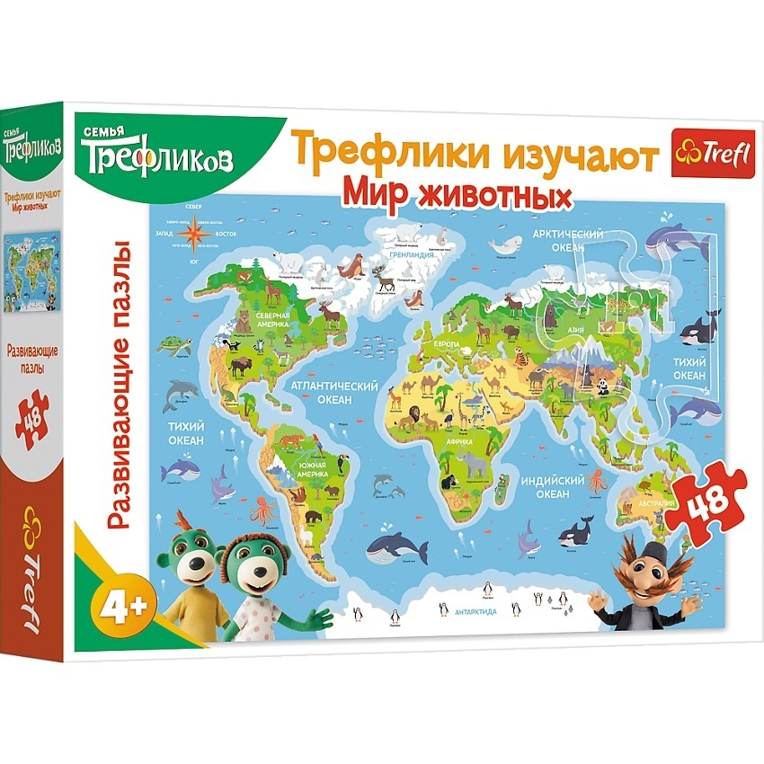 Фотография 1 товарной позиции интернет-магазина детских игрушек www.smarttoys.com.ua Пазли навчальні - (48 елм.) - 