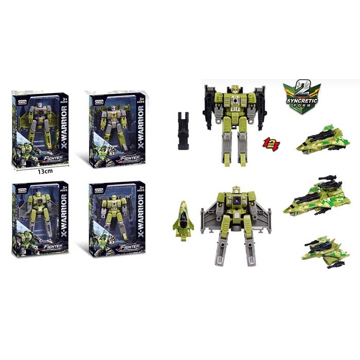 Трансформер HF9688AB робот+літак, 2 види по 2 кольори, кор., 13-17,5-5 см.