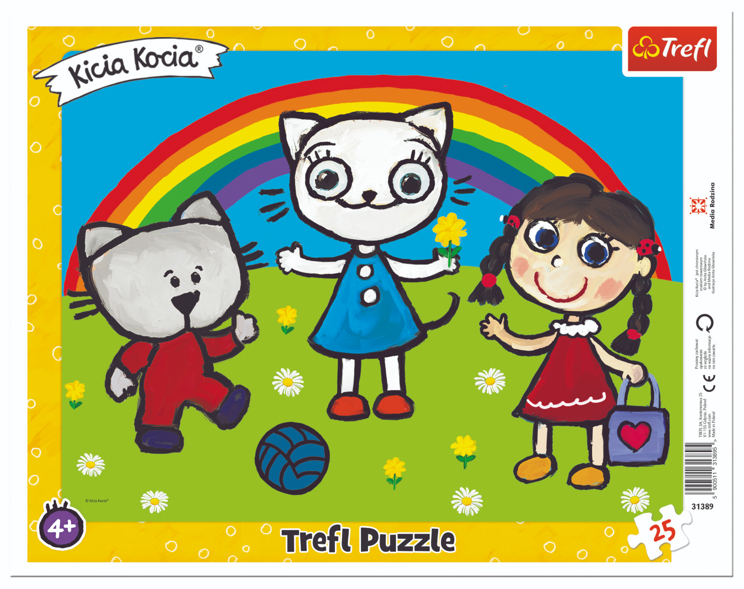 Пазли 25 елементів (Рамкові) - "Сонячний день Кошеня Кіті" / Trefl