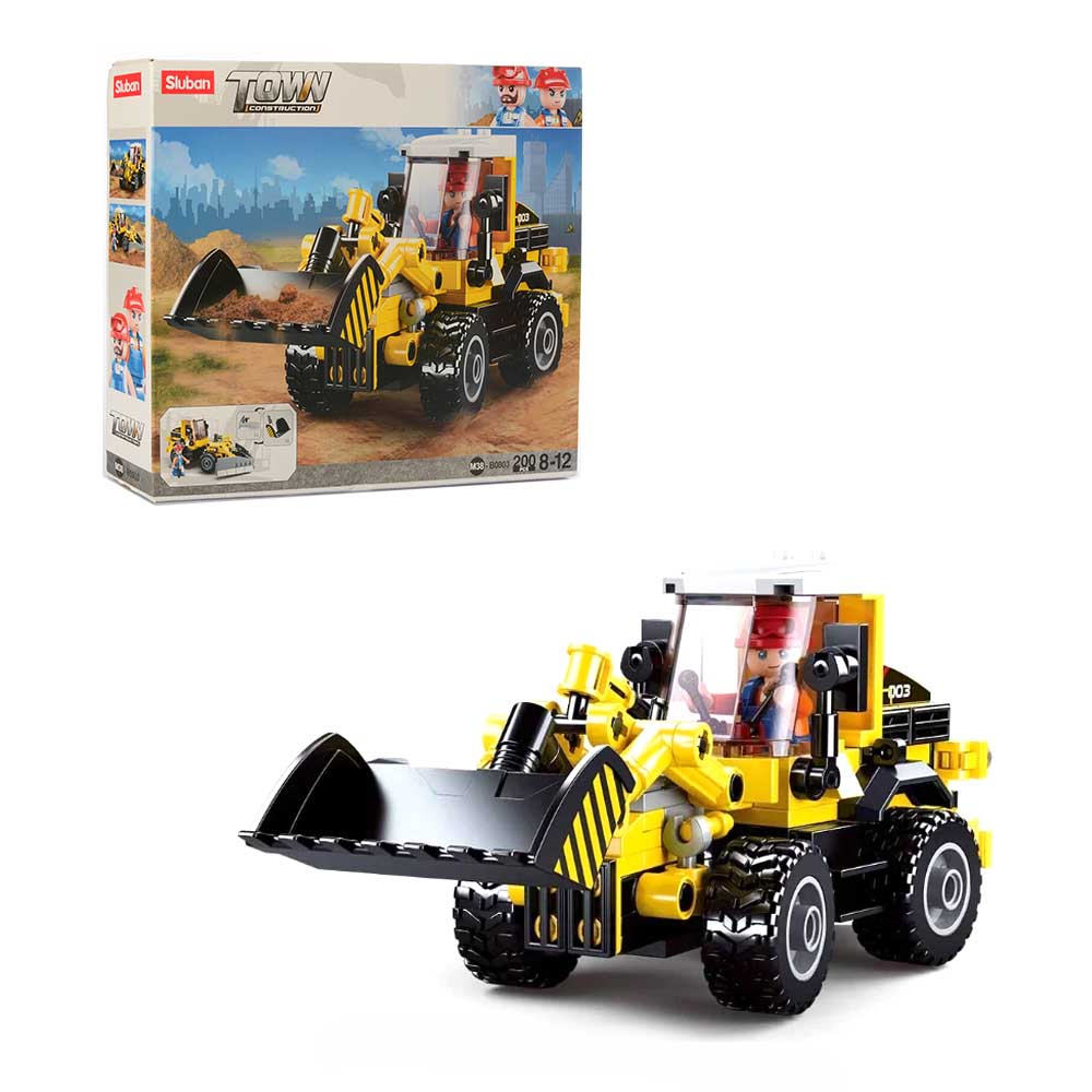 Конструктор SLUBAN M38-B0803 "Town": Навантажувач-бульдозер, 200 дет.