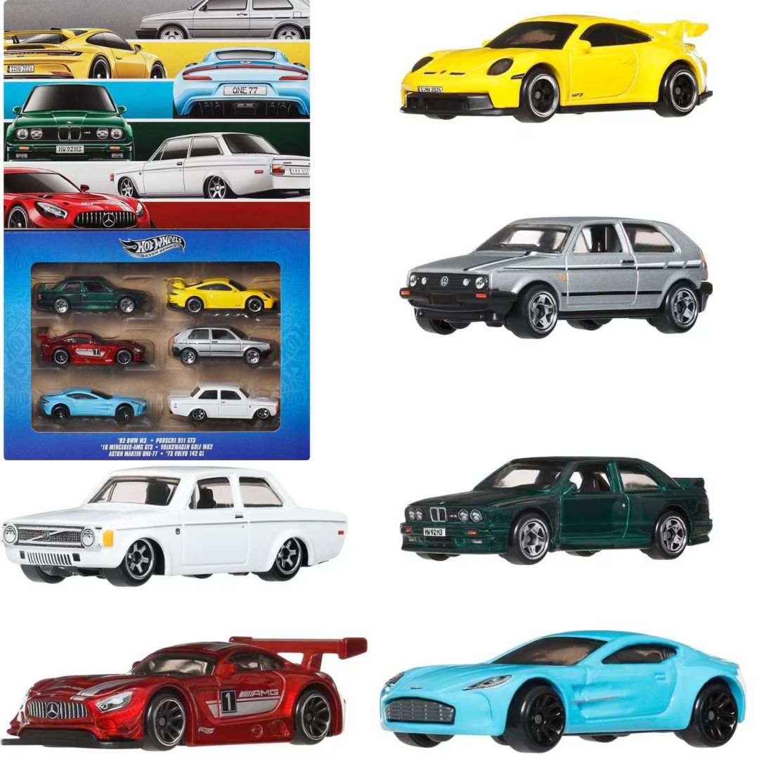 Тематичний набір машинок "Дорогами Європи" Hot Wheels