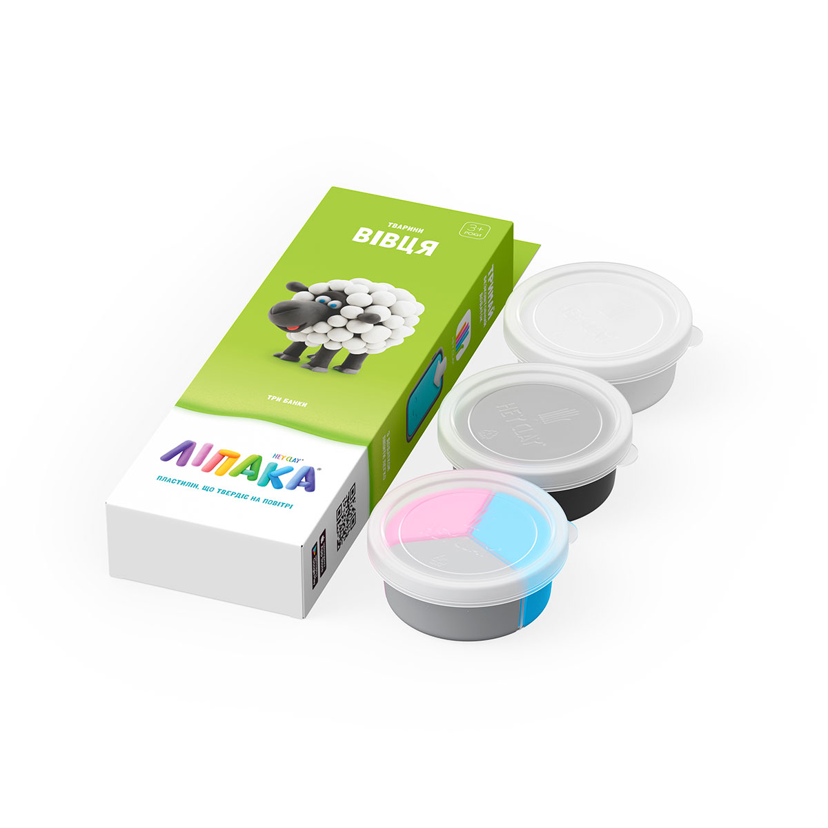 Набір пластиліну, що самостійно твердіє, ЛІПАКА – ВІВЦЯ