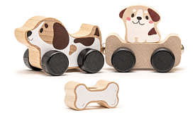 Дерев'яна іграшка "Кмітливі цуценята"15443 - 1 - smarttoys.com.ua