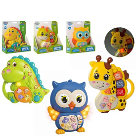 Піаніно FT 0009 ABC 3 види по 2 кольори, муз. (укр), світло, бат., кор., 16-19,5-5,5 см. - 1 - smarttoys.com.ua