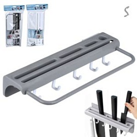 Тримач настінний на липучках для ножів, кухоного приладдя та рушників 26*11см R99198 - 1 - smarttoys.com.ua
