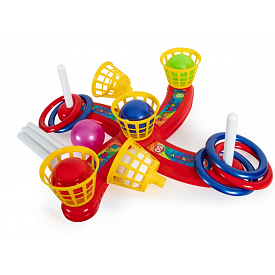 Набір дитячий  "Кільцекид ГІГО №3" 3 в 1, арт 1109, Бамсик - 1 - smarttoys.com.ua