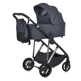 Візок універсальний 2в1 ME 1190 COIL Asphalt Gray люлька+прогул. блок, рюкзак,дощовик,мос.сітка,сіри - 1 - smarttoys.com.ua