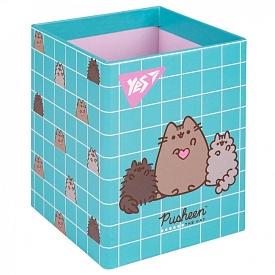 Стакан для письмового приладдя Yes "Pusheen", картон - 1 - smarttoys.com.ua