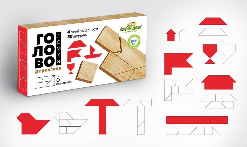 Головоломки "ТАНГРАМ" 6 ел. - 2 - smarttoys.com.ua