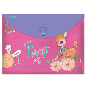 Папка-конверт 1Вересня на кнопці А4 "Forest princesses" ЦІНА ЗА 1 ПАПКУ - 1 - smarttoys.com.ua