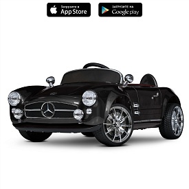 Машина M 6040EBLRS-2 2,4G радіокер.,1*12V10AH,4*35W,MP3,USB,TF,BT,EVA,шкіра,муз.,світло,фарб.чорний - 1 - smarttoys.com.ua