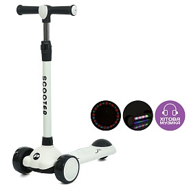 Самокат JR3-129-B Mini, мет.+пласт., 2 пер.ПУ108мм,задн.75мм,кермо,муз.,світло.,бат.,кор.,54-28-17см - 1 - smarttoys.com.ua