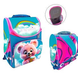 Ранець-короб ортопедичний, Милий ведмедик 34*26*15см, Space, Д - 1 - smarttoys.com.ua