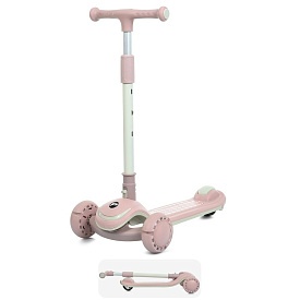 Самокат JR3-128-P мет.+пласт., 3 кол.PU,2 пер.120мм,задн.90мм,кермо,муз.,світло,бат.,кор.,68-36-16см - 1 - smarttoys.com.ua