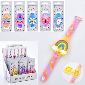 Годинник EW-210036 електрон.,ремень Pop it,силікон,бат.(табл.),лист,12шт.(6видів)в диспл.,24-18-17,5 - 1 - smarttoys.com.ua