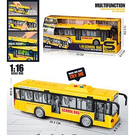 Автобус JS120B інерція,28,5см, 1:16,відчиняються двері, звук, світ,гумові колеса.бат.кор.32,5-13,5-9 - 1 - smarttoys.com.ua