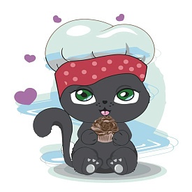 Картина за номерами Strateg ПРЕМІУМ Пекар-пухнастик з лаком розміром 30х30 см ES103 - 1 - smarttoys.com.ua