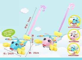 Каталка 8587 А (72/2) 2 види, лобстер, на паличці, з дзвіночком, у пакеті - 1 - smarttoys.com.ua