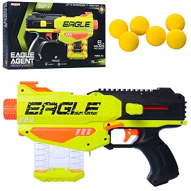 Пістолет 392 м'які кулі-кульки 6шт., кор., 36-21-6,5см. - 1 - smarttoys.com.ua