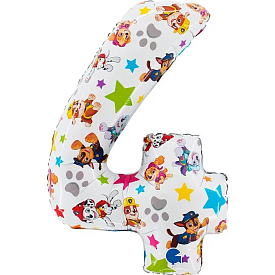Фольгована цифра 4 Щенята 26" (маленька) (в інд. уп.) Grabo. - 1 - smarttoys.com.ua
