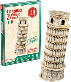 CubicFun Тривимірна головоломка-конструктор "ПІЗАНСЬКА ВЕЖА" серія міні S3008h - 1 - smarttoys.com.ua
