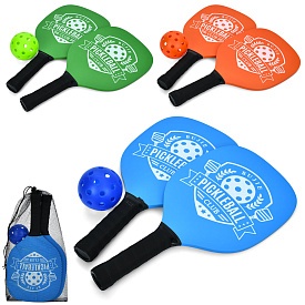 Ракетка MR 1497 піклбол, ракетка дітяча 2 шт. (дерево), м'яч 1 шт.(пласт.),3 кольори,сітка,41-20-7см - 1 - smarttoys.com.ua