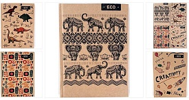 Блокнот Еко, А6, 96 арк., еко папір, кл, тверд. обкл. БН-022-МВ - 1 - smarttoys.com.ua