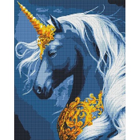 Набір з алмазною мозаїкою "Чарівний одноріг" з АВ стразами 40х50см - 1 - smarttoys.com.ua