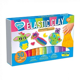 Elastic Clay 30 sticks TM Lovin Набір для ліплення з повітряним пластиліном - 1 - smarttoys.com.ua