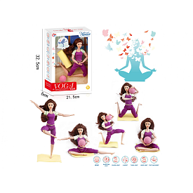 Лялька йогиня з килимком і м'ячем, розмір 29 см - 1 - smarttoys.com.ua