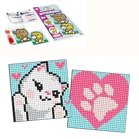 Набір з алмазною мозаїкою на самоклеючій основі для дітей "Білі лапки" 9x9см - 1 - smarttoys.com.ua