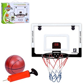 Баскетбольне кільце MR 1325 щит(пласт.),електрон.табло,кільце(мет.),сітка,м'яч,насос,муз.,бат.,кор. - 1 - smarttoys.com.ua