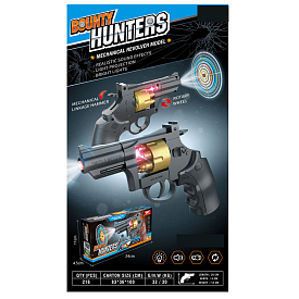 Пістолет арт. 8180-43 (216шт/2)  батар. світ.,звук,мішень, короб. 24*4,5*11см - 1 - smarttoys.com.ua