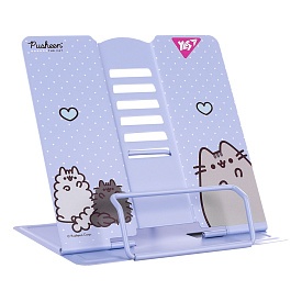 Підставка для книг Yes "Pusheen", метал, фіолетова - 1 - smarttoys.com.ua