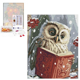 Набір з алмазною мозаїкою "Розумна совушка" з АВ стразами 40х50см - 1 - smarttoys.com.ua