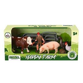 Ферма XTY-802 тварини 2 шт., птахи 2 шт., фігурка, паркан, кор., 31-10-13 см. - 1 - smarttoys.com.ua