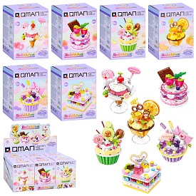 Конструктор Qman 35019 солодощі, від 93дет., 6 видів, кор., 6 шт. в диспл., 28-12,5-16,5 см. - 1 - smarttoys.com.ua